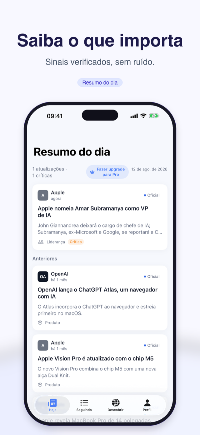 Resumo do dia: eventos verificados das empresas seguidas